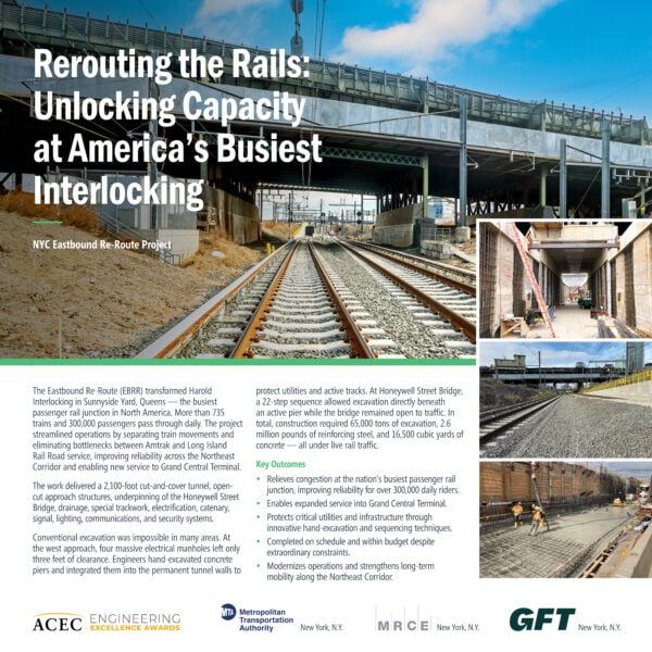 GFT, Mueser Rutledge Consulting Engineers PLLC, Railroad Michels Joint Venture LLC - Harold Interlocking, Unlocked - Delivering Flow and Capacity