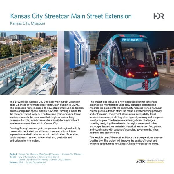 HDR - Kansas City Streetcar Main Street Extension
