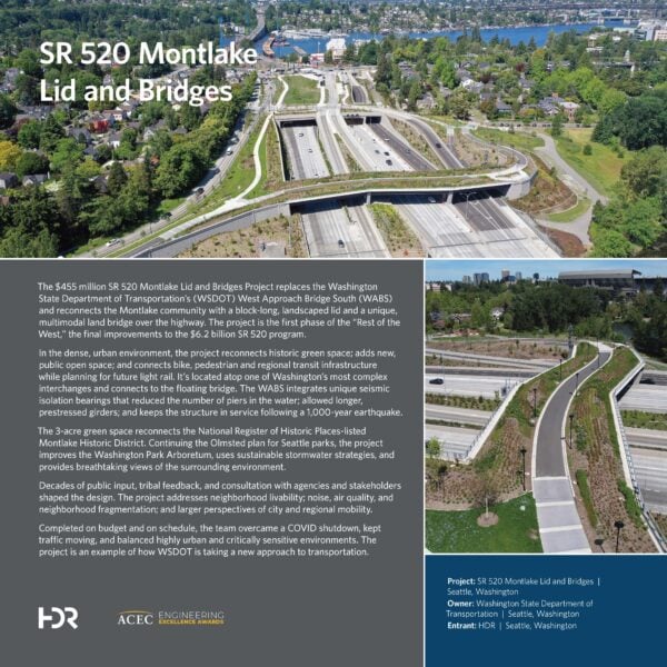 HDR - SR 520 Montlake Lid and Bridges