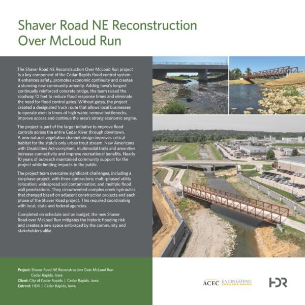 HDR - Shaver Road NE Reconstruction Over McLoud Run