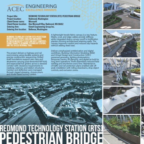 Kiewit Engineering - Redmond Technology Station Pedestrian Bridge